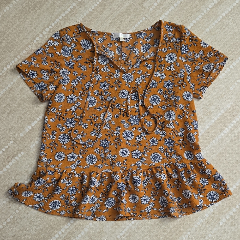 Mimi & Daphne Peplum Top